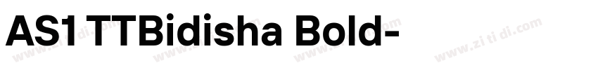AS1 TTBidisha Bold字体转换